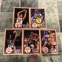 UNDERVALUED 1990 NBA Basketball Starting Lineups SLU CARDS David Robinson Malone