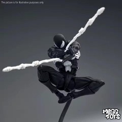 CT Toys Messtoys Symbiote Spider-Man Black Spider Action Figure Boxed (US STOCK)