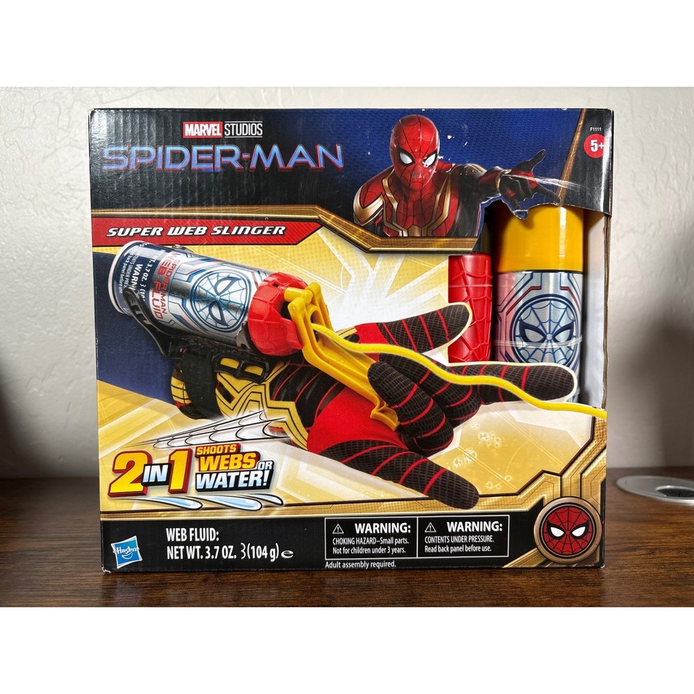 Marvel Studios Spider-Man Super Web Slinger 2-in-1 Blaster Toy Hasbro F1111 NEW
