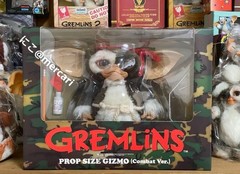 MEDICOM TOY COMBAT VER RAMBO VCD PROP SIZE PLUSH DOLL FIGURE GREMLINS GIZMO USED