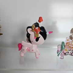 Lot Of 5 Tokidoki Unicornos Figures Thai Princess, Tiger, Cherry Blossom, Bunny