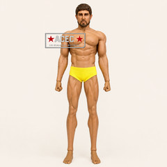 Custom Uncensored PHICEN 1/6 Beard 12″ Male Seamless Strong Muscular Figure Set