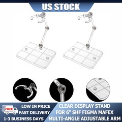 Clear Action Figure Stand For 6″ SHFiguarts Mafex Figma Display Holder USA