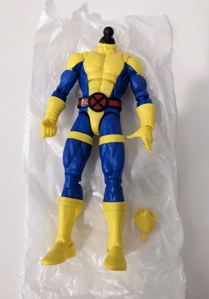 Marvel Legends GAMBIT BODY Blue Yellow Costume Custom Fodder (60th X-MEN 3 Pack)