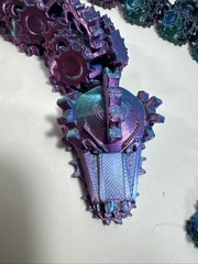 21” 3D Printed (PLA Silk) Tri-Color Steam Punk Dragon Fully Articulated