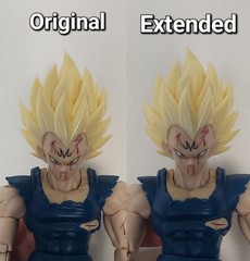 Custom Black Hole Toys Majin Vegeta Conversion Neck Pegs – READ DESCRIPTION!