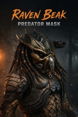 Custom Predator Bio Mask & Accessories Set 1/6 Scale – Raven Beak