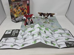 Transformers WFC Kingdom Sideswipe And Maximal Skywarp (Wing Damage)