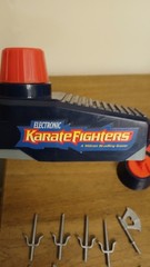 Electronic Karate Fighters Milton Bradley 10 Fighters 4 Controllers Weapons Lot