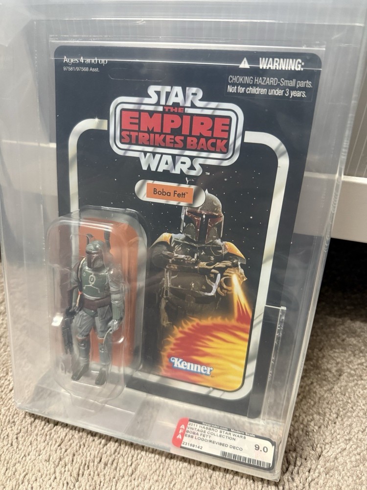 2010 Star Wars Vintage Collection VC09 ESB Boba Fett – UNPUNCHED – AFA 9.0