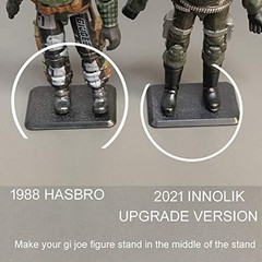 EBCO 50 Pieces Plastic Action Figure Stand Base for 3.75 Ih GI Joe Figure Toy Ex