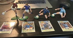 Kenner Soccer Figures: Ancelotti, Giannini, Bergomi, and Francini`