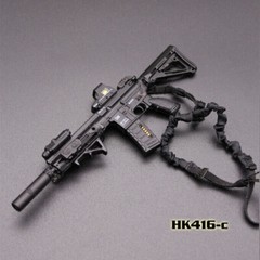 Soldier Accessories 1:6 Scale Plastic Assault Rifle Weapon Gun Fit 12” Figure
