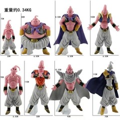 Hot 8pcs/Set Dragon Ball Z Anime Figure Majin Buu Fat Buu PVC Action Figures