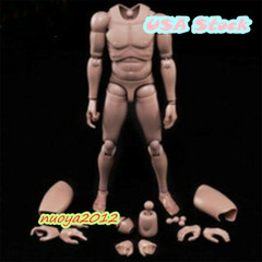 1:6 MX02-A Europe Skin Male Action Figure Body 12inch Flexible PVC Soldier Model