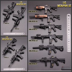 Soldier Accessories 1:6 Scale Plastic Assault Rifle Weapon Gun Fit 12” Figure