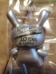 Kidrobot Special Edition 10th Anniversary DUNNY 3″ 10 Years 4 Months new in box