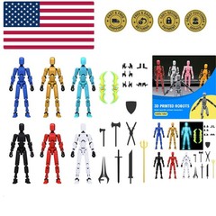 6 Pack Assembly Completed T13 3D Action Figure,Dummy Nova Titan Lucky 13 Acti…