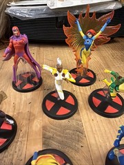 Marvel X-Men PVC Action Figures Lot Gambit Storm Cyclops Magneto Wolverine Euc