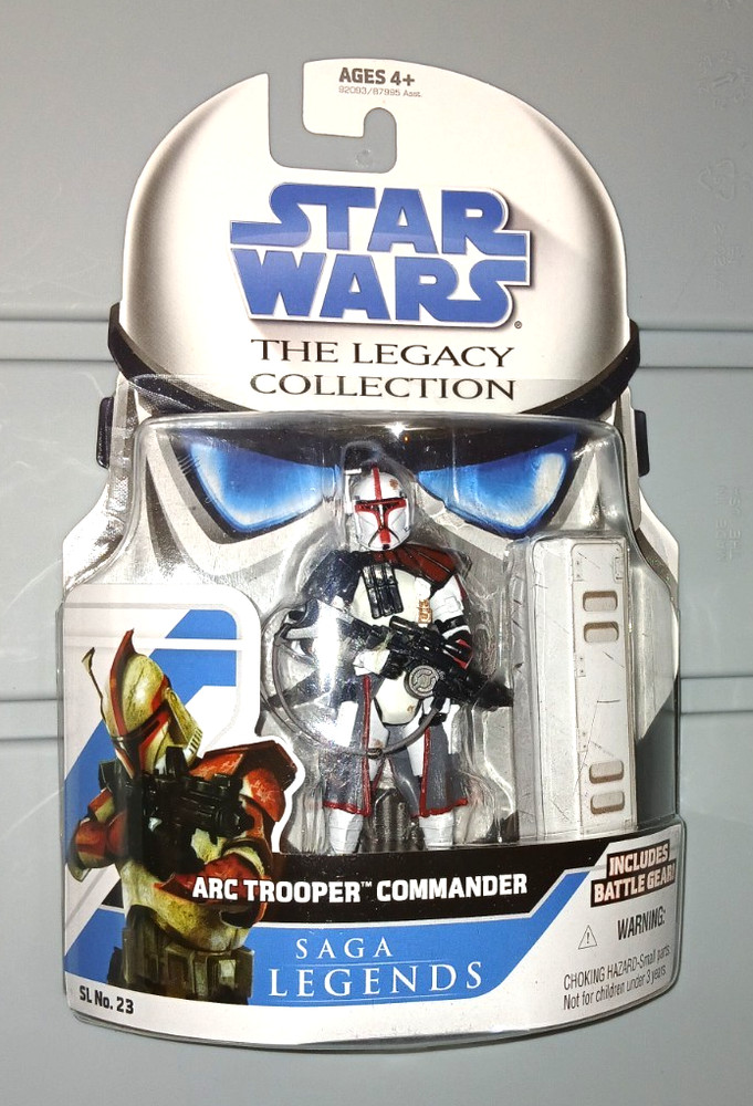 STAR WARS SAGA LEGENDS 23 ARC TROOPER COMMANDER FIGURE NEW SEALED 2009