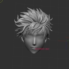 1/12 Jujutsu Kaisen Gojo Satoru Head Carving For 6″ VTOYS Romankey Figure Body