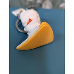 BT21 RJ Alpaca Cheese Slice Keychain Line Friends K-Pop Bag Charm White Yellow