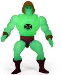 MASTERS OF THE UNIVERSE figure TRANSFORMING HE-MAN Action origins Glow in DARK