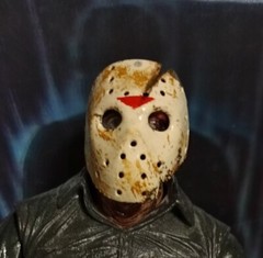 Custom NECA accessories Jason Voorhees Resin PRE UBER mask. !MASK ONLY! +Machete