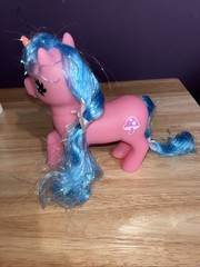 Set Of 2 Member’s Mark Pink & White Pony Unicorn Figure Removable Wings UNBOXED