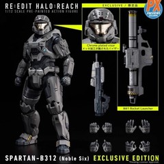 Halo Reach Spartan B312 (Noble Six) Master Chief 1/12 Scale Action Figure Model