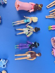 VTG Lot Of 15 Mattel Polly Pocket Disney Princess with Clothes And Accessories