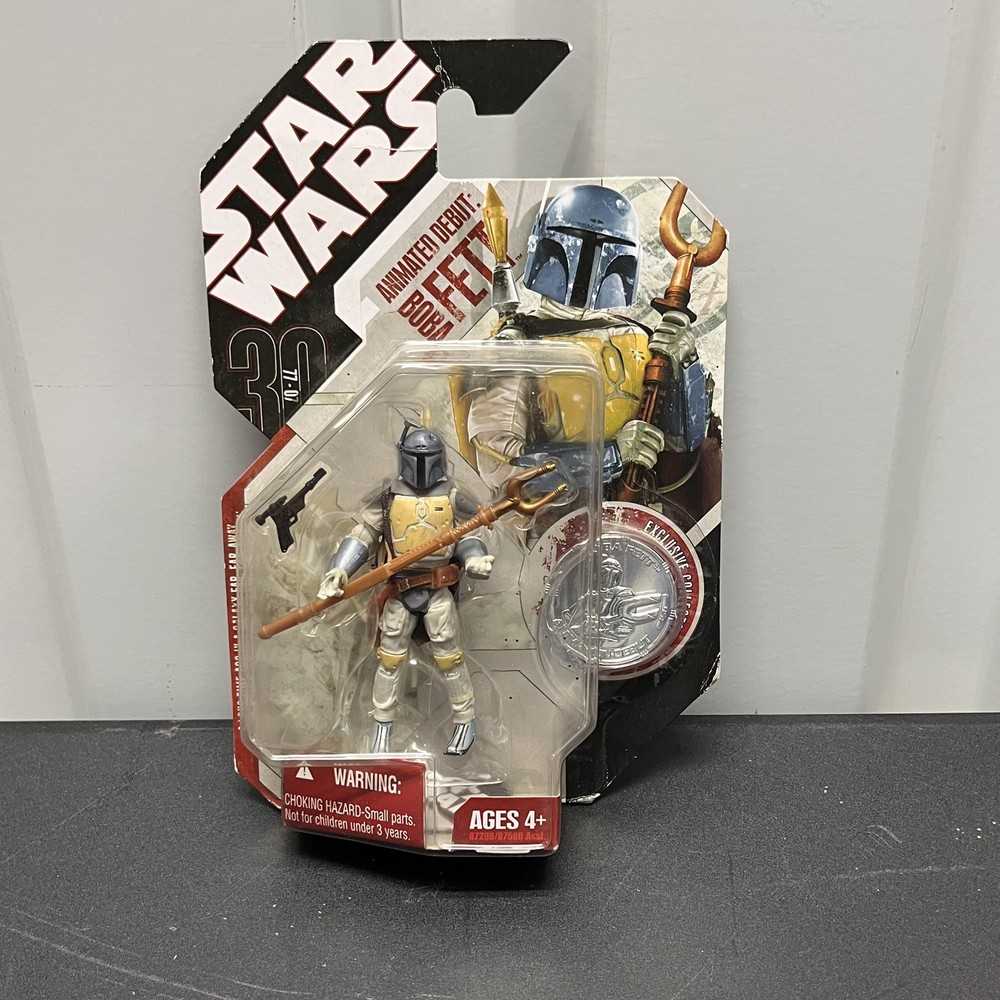 2007 Hasbro Star Wars Animated Debut Boba Fett 3.75″ Action Figure MOC!