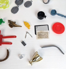 Lot of Weapons & Accessories For Action Figurines Mixed G.I. Joe and others D