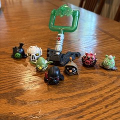Star Wars Angry Birds – Lot of 7 + Launcher