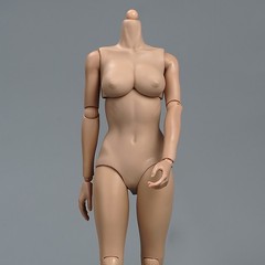USA TQ0525 1/6 Female Soldier Suntan Skin Middle Breast Action Figure Body Model
