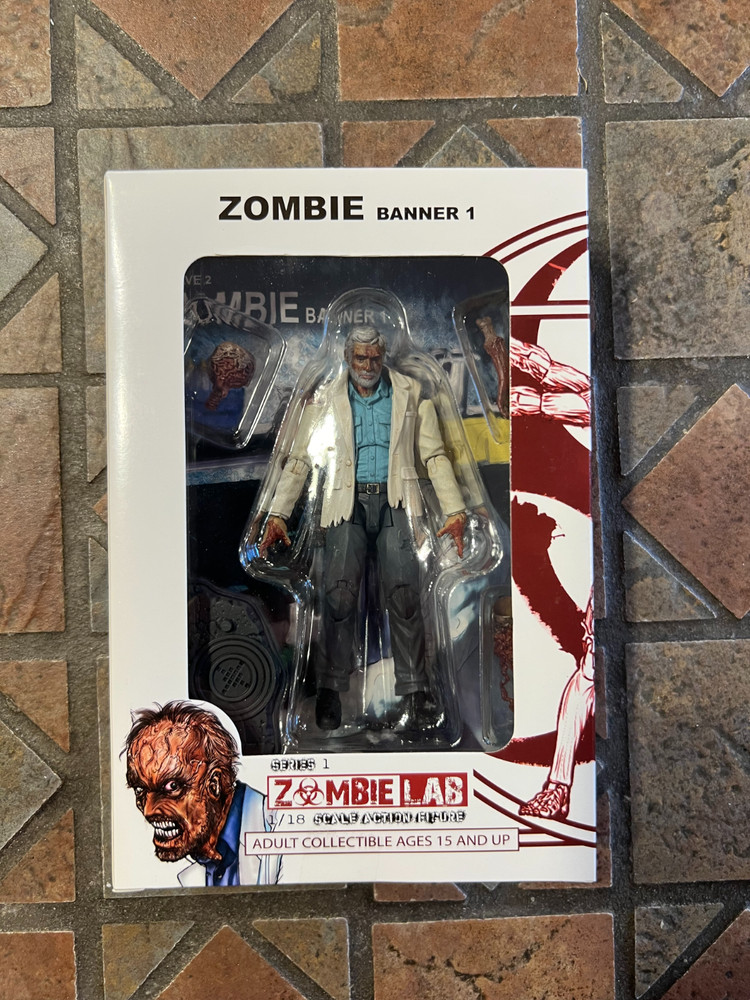 Zombie Lab Locker Toys BANNER ZOMBIE Kickstarter Figure 1/18 3.75″