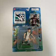Lot of 10 Bandai Soccer 1996 Action Figures with Player Card Soccer Players New