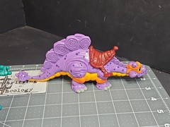 TMNT Ninja Turtles Cave Turtle Mike & Silly Stegosaurus 1993 Near Complete GUC