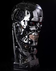 The Terminator T2 Arnold T800 1:1 Life-size Bust Endoskeleton Resin Statue gift