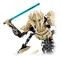 32cm Star General Grievous Action Figure with Lightsaber Building Blocks Toy