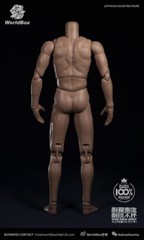 WorldBox 1/6 Soldier Strong Muscle Fitness Spider Male Figure Body Tan Skin Doll
