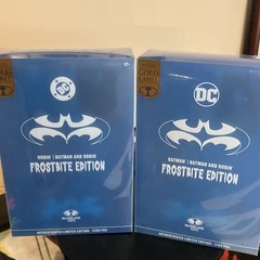 (Batman and Robin) Lot Frostbite Edition Gold Label McFarlane Figure Limited