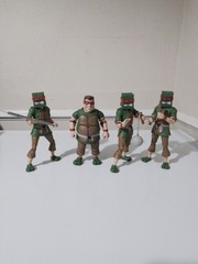 NECA TMNT Toon Smash/ Crooked Ninja Turtle Gang Lot Of 4