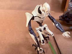 Hasbro Star Wars Clone Wars General Grievous & Attack Cycle Action Figure w Box