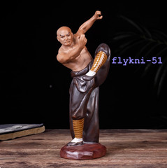 Chinese Kung Fu Shaolin Monk MARTIAL ARTS Figurines Statue Model Ornament Gift