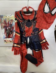 Spiderman Hero Costume with Spider Wrist Transmitter Toy 3-4 Years Size Small