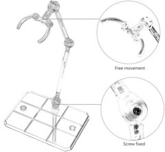 Clear Action Figure Stand For 6″ SHFiguarts Mafex Figma Display Holder USA