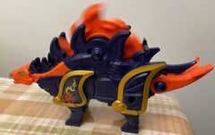 Power Rangers Super Ninja Steel Stegosarus Zord Bandai Rev Up Spinning Blade