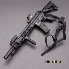Soldier Accessories 1:6 Scale Plastic Assault Rifle Weapon Gun Fit 12” Figure