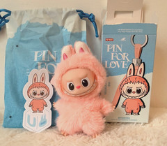 LABUBU Plush Mini – Pin For Love PINK (U) The Monsters POP MART 💗